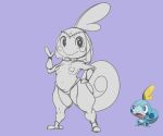  2019 absurd_res anthro armwear belly ber00 breasts camel_toe cheek_spots clothed clothing curved_tail female frill front_view hand_on_hip harem_outfit head_frill hi_res jewelry looking_at_viewer navel nintendo pants pasties pok&eacute;mon pok&eacute;mon_(species) reptile scalie short_stack sketch skimpy slightly_chubby smile sobble solo standing thick_thighs topless translucent transparent_clothing veil video_games wide_hips 