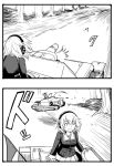  2girls 2koma carro_veloce_cv-33 comic girls_und_panzer greyscale ground_vehicle headphones itsumi_erika long_hair military military_vehicle monochrome motor_vehicle multiple_girls ooarai_military_uniform panzerkampfwagen_iv pleated_skirt shimada_arisu skirt sutahiro_(donta) tank 