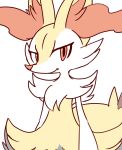  anthro braixen chest_tuft dipstick_tail fluffy fluffy_tail inner_ear_fluff looking_at_viewer multicolored_tail nintendo nyaswitchnya pok&eacute;mon pok&eacute;mon_(species) solo stick tuft video_games 