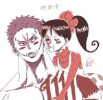  1boy 1girl age_difference brother_and_sister charlotte_flampe charlotte_katakuri one_piece siblings size_difference smile 