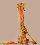  2019 cutie_mark digital_media_(artwork) fan_character feral giraffe giraffid hair hi_res hooves madhotaru mammal my_little_pony orange_hair simple_background sitting solo yellow_eyes 