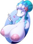  &lt;3 anthro areola big_breasts blowing_kiss breasts clothed clothing female hi_res huge_breasts looking_at_viewer mammal marine mostly_nude nintendo nipples partially_clothed pinniped pok&eacute;mon pok&eacute;mon_(species) primarina r-mk seductive solo video_games 