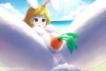  anus beach blush breasts carrot_(one_piece) dildo female fur hair hi_res kahunakilolani lagomorph mammal masturbation minkmen_(one_piece) nipples nude one_piece outside penetration pussy seaside sex_toy solo spread_legs spreading white_fur 