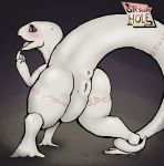  anthro crusch_lulu female flashing overlord_(series) pussy reptile scalie sir_scaliehole solo 