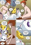  comic digimon gatomon palcomix renamon rika_nonaka 