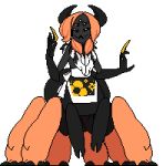  animated arachnid arachnid_taur arthropod arthropod_taur black_eyes clothing digital_media_(artwork) fangs female horn japanese_clothing kimono multi_eye multi_limb pc-doodle pixel_(artwork) solo spider spider_taur taur 