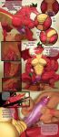  american_dragon:_jake_long anal anthro anus butt comic dialogue disney dragon english_text erection group group_sex hi_res human human_on_anthro humanoid_penis interspecies jake_long justmegabenewell male male/male mammal muscular muscular_male open_mouth oral penis precum retracted_foreskin rimming sex smile sweat text threesome uncut 