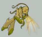  2005 antennae anthro arthropod eyelashes female insect musachan neopets red_eyes ruki_(neopets) simple_background wings yellow_sclera 