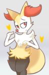  &lt;3 absurd_res anthro braixen chest_tuft dipstick_tail female fluffy fluffy_tail happy hi_res inner_ear_fluff looking_at_viewer mr-degration multicolored_tail nintendo pok&eacute;mon pok&eacute;mon_(species) smile solo tuft video_games 