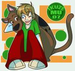  2007 blue_eyes brown_eyes canid canine canis domestic_dog human mammal musachan scooby-doo scooby-doo_(series) 
