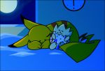  2007 musachan nintendo pikachu pok&eacute;mon pok&eacute;mon_(species) sleeping togepi video_games 