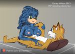  2019 bed breasts corney dickgirl dickgirl/male eye_contact fur hair intersex intersex/male lying male miles_prower nipples penis pillow simple_background sonic_(series) sonic_the_hedgehog tails_(disambiguation) video_games 
