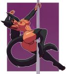  animal_humanoid armpit_hair breasts butt cat_humanoid dancing felid felid_humanoid feline feline_humanoid female hi_res humanoid lavenderpandy looking_at_viewer mammal nipples nude pole pole_dancing pussy solo stripper_pole 