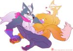  anal anal_penetration anthro armpit_hair canid canine canis duo fox fox_mccloud hi_res male male/male mammal nintendo penetration penis star_fox tderek99 video_games wolf wolf_o&#039;donnell 