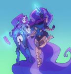  anthro armor bare_breasts big_breasts bigdad breasts clothing dildo equid female friendship_is_magic gauntlets gloves hair high_heeled_boots horn huge_breasts long_hair mammal midriff my_little_pony nightmare_rarity_(idw) nipples panties rarity_(mlp) sex_toy torn_clothing underwear unicorn 