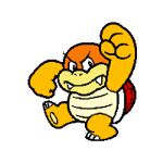  anthro boom-boom boom_boom koopa koopaling looking_at_viewer male mario_bros nintendo official_art pose raised_arm reptile scalie shell solo super_mario_3d_world unknown_artist video_games 