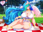  alternate_species big_breasts breasts equid female friendship_is_magic hair hair_over_eye horn human humanized lawzilla long_hair mammal my_little_pony not_furry princess_celestia_(mlp) solo thick_thighs winged_unicorn wings 