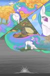  2014 arareroll autumn death equid feathered_wings feathers female feral friendship_is_magic horn mammal mouse my_little_pony outside princess_celestia_(mlp) rodent solo winged_unicorn wings 