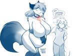  2019 alternate_species anthro belly big_belly big_breasts big_butt breasts butt canid canine collar collar_of_keidranification dipstick_tail edit embarrassed featureless_breasts female fluffy fluffy_tail fox heterochromia huge_breasts huge_butt hyper hyper_belly hyper_breasts keidran keith_keiser male mammal multicolored_tail natani post_transformation soft tagme theobii_(artist) thick_thighs tom_fischbach twokinds 