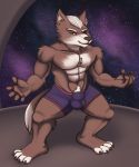  absurd_res balls canid canine canis hi_res ktdz male mammal muscular nintendo solo star_fox video_games wolf 