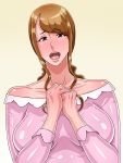  1girl breasts highres kurono_taitsu lips milf sweat 