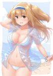  cleavage i-26_(kancolle) kantai_collection see_through wamu_(chartreuse) 