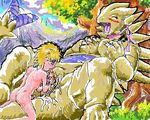  anthro big_clitoris breasts double_fisting female fisting human interspecies male mammal mariano nintendo penis pok&#233;mon pok&#233;morph pok&#233;philia pokemon pussy size_difference spread_pussy spreading straight tyranitar vaginal vaginal_fisting video_games young 