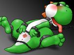  anus bound censored chain female leash mario_bros nintendo pussy solo super_mario_bros. tongue tongue_out unknown_artist video_games yoshi 