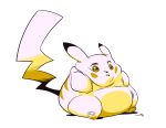  alpha_channel ambiguous_gender black_nose feral fur mammal nintendo overweight overweight_ambiguous pikachu pok&eacute;mon pok&eacute;mon_(species) restricted_palette rodent simple_background slb solo transparent_background video_games white_background yellow_eyes yellow_fur 