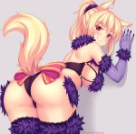  animal_ears ass bikini cosplay fast-runner-2024 fate/grand_order mash_kyrielight swimsuits tail thighhighs tiffy 