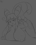  &lt;3 2019 absurd_res anise_(quin-nsfw) anthro areola big_breasts breasts digital_media_(artwork) eeveelution fan_character female fur hair hi_res long_hair looking_at_viewer mammal nintendo nipples nude open_mouth pok&eacute;mon pok&eacute;mon_(species) quin-nsfw simple_background sketch solo umbreon video_games 