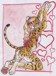  &lt;3 butt felid feline female hair leopardus mammal ocelot shiverz solo 