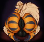  anus arcanine balls big_butt butt hi_res huge_butt hyper hyper_anus looking_at_viewer looking_back male nightmare-arts nintendo pok&eacute;mon pok&eacute;mon_(species) presenting presenting_hindquarters solo video_games 