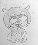 blush bovid caprine clothed clothing female guitar hi_res lammy_lamb mammal monochrome musical_instrument parappa_the_rapper sheep sketch um_jammer_lammy unknown_artist video_games 