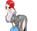  ass breasts curvy highres huge_ass huge_breasts long_breasts red_hair sagging_breasts thick yellow_eyes 