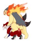  absurd_res anal anal_penetration balls blush butt cum digital_media_(artwork) duo feral floatzel gritsnshit hi_res male male/male nintendo open_mouth penetration penis pok&eacute;mon pok&eacute;mon_(species) sex simple_background typhlosion video_games 