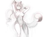  absurd_res ania_(fu8) animal_humanoid arctic_fox breasts bunny_and_fox_world canid canid_humanoid canine canine_humanoid female floating fox fox_humanoid fur hair hi_res humanoid mammal nipples nude pussy reddragonsyndicate water 