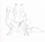  anus canid canine clothed clothing crouching female fox mammal peeing pussy shiverfox sketch skirt urine watersports 
