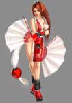  1girl 3d breasts cleavage king_of_fighters large_breasts long_hair official_art ponytail shiranui_mai tagme 