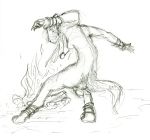  breasts butt dancing fire mammal mustela mustelid musteline shiverfox sketch vianaralia_bonesinger 