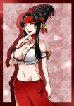  1girl breasts cleavage large_breasts navel rashoujin_mizuki samurai_spirits snk tagme 