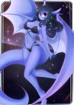  2019 5_fingers absurd_res amber_eyes anthro black_hair breasts clothed clothing digital_media_(artwork) dragon female hair hi_res koveliana membranous_wings midriff navel skimpy smile solo underwear wings 