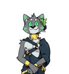  adastra alexios_(adastra) alpha_channel anthro bracelet clothed clothing collar digital_media_(artwork) fangs felid feline food fruit fur grapes green_eyes haps jewelry looking_at_viewer male mammal nipples robe simple_background smile solo transparent_background 