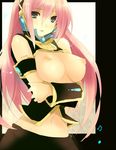  bad_id bad_pixiv_id blue_eyes breasts crossed_arms face headset large_breasts long_hair megurine_luka nipples pink_hair puffy_nipples solo taira_tsukune topless vocaloid 