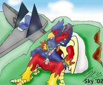  blaziken crossover falco_lombardi pokemon skycroc star_fox 