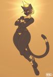  anthro bastet breasts clothing deity egyptian felid feline female looking_at_viewer mammal nasusbot smile solo thick_thighs underwear 