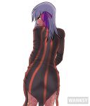  ass dark_sakura dress fate/stay_night fate_(series) heaven&#039;s_feel matou_sakura purple_hair tight_dress wanksy 