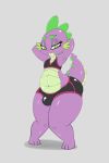  &lt;3 &lt;3_eyes animated balls bulge butt clothing dancing dragon friendship_is_magic hi_res male my_little_pony saurian_(artist) solo spike_(mlp) thick_thighs 