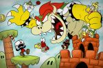  ambiguous_gender animate_inanimate anthro beapeabear bowser castle claws clothed clothing cloud crossover cup cuphead_(character) cuphead_(game) dress eyes_closed female footwear gloves goomba hammer_bro hammer_brothers hi_res hill horn human king koopa koopa_paratroopa koopa_troopa lakito laugh looking_down male mammal mario_bros nintendo object_head open_mouth outside princess princess_peach reptile royalty scalie sharp_claws sharp_teeth shell shoes shorts size_difference smile spikes straw teeth tongue turtle uvula video_games wings 