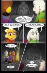  absolutedream asriel_dreemurr boss_monster bovid caprine comic delta_rune dialogue english_text hi_res human lizard mammal mirror monster_kid protagonist_(undertale) reptile scalie soaked text undertale video_games wet 